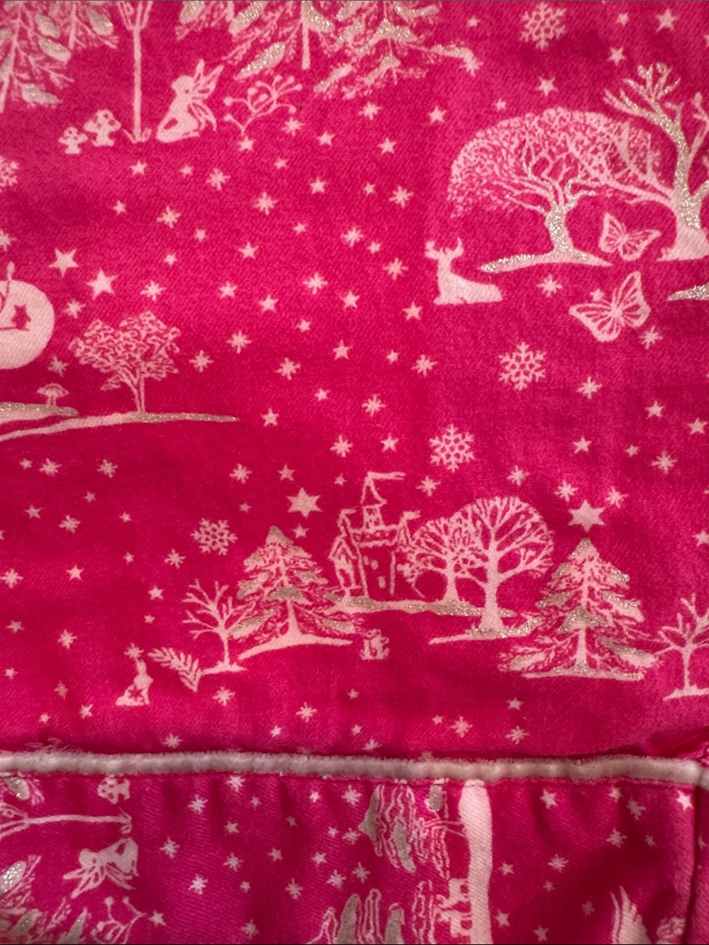 PINK Victoria's Secret Hot Pink Printed Pajama Pants - Picture 7 of 7